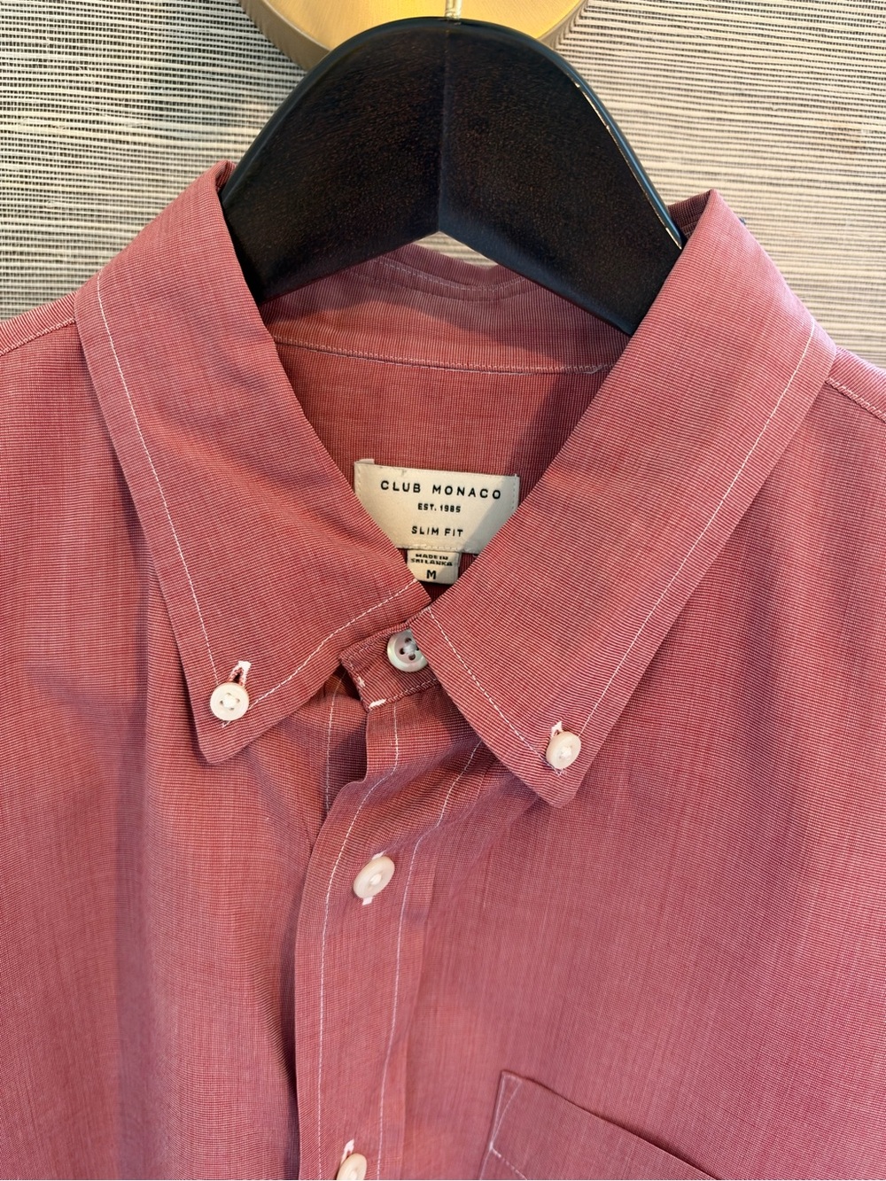Club Monaco Men's Button-Down Shirt in Dusty Rose